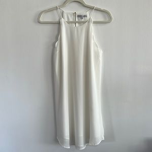 Scalloped white dress